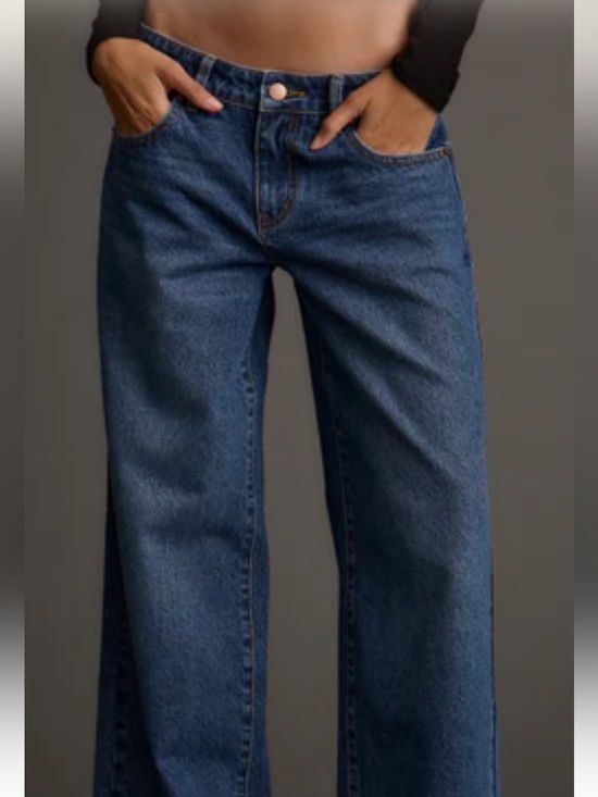 12th Tribe Denim - 12th Tribe Dawson Medium Low Rise Wide-Leg Jeans. Sz. 30 vintage blue.